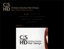 Tablet Screenshot of christinasanchezhairdesign.com